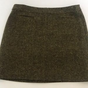 Wool mini skirt